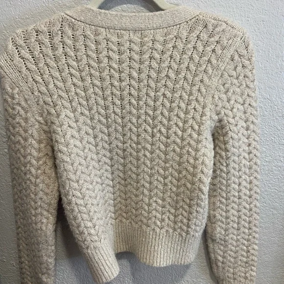 Forever 21 Beige Cable Knit Cardigan - Picture 4 of 4